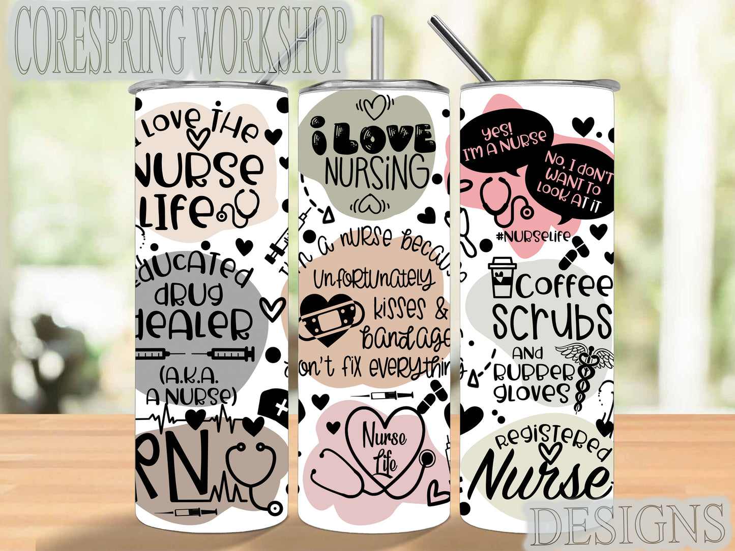 I love Nursing 20 oz Tumbler