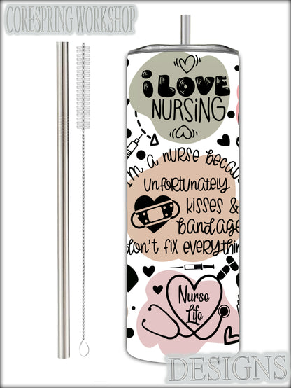 I love Nursing 20 oz Tumbler