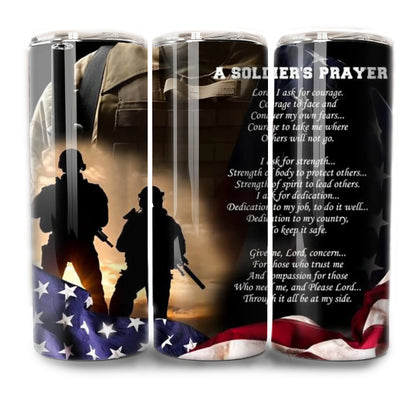 A Soliders Prayer 20 oz Tumbler